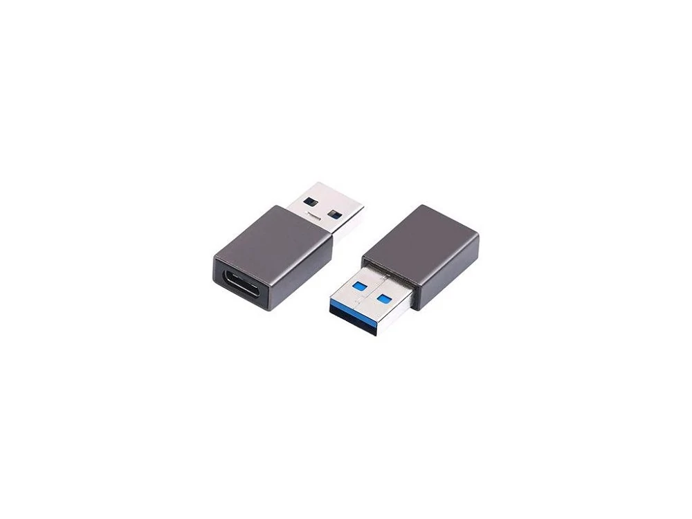C-TECH USB 3.2 (APA) - USB-C (ANYA) ÁTALAKÍTÓ ADAPTER SZÜRKE
