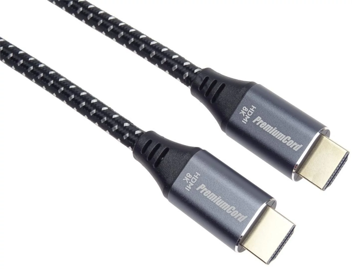 PREMIUMCORD ULTRA HDMI 2.1 HIGH SPEED + ETHERNET 8K@60Hz-4K@120Hz ARANYOZOTT HDMI KÁBEL 1m