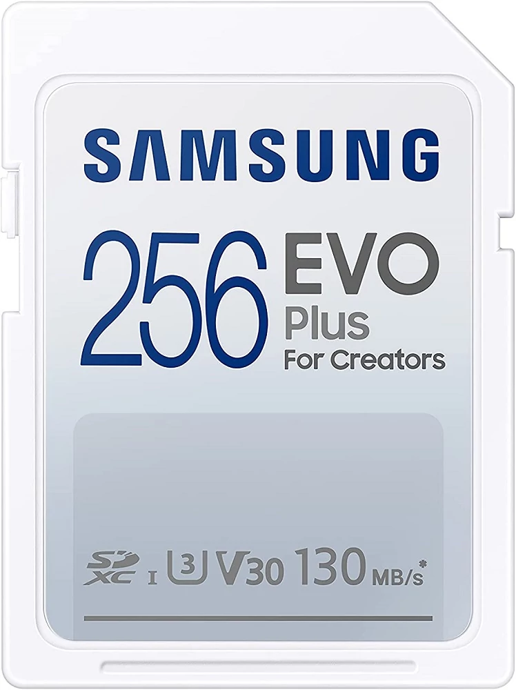 SAMSUNG EVO PLUS (2021) SDXC 256GB CLASS 10 UHS-I U3 V30 130 MB/s ADATÁTVITELI SEBESSÉG