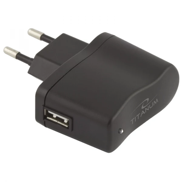 TITANUM TZ105 HÁLÓZATI TÖLTŐ 1xUSB PORT 5V 0,8A FEKETE