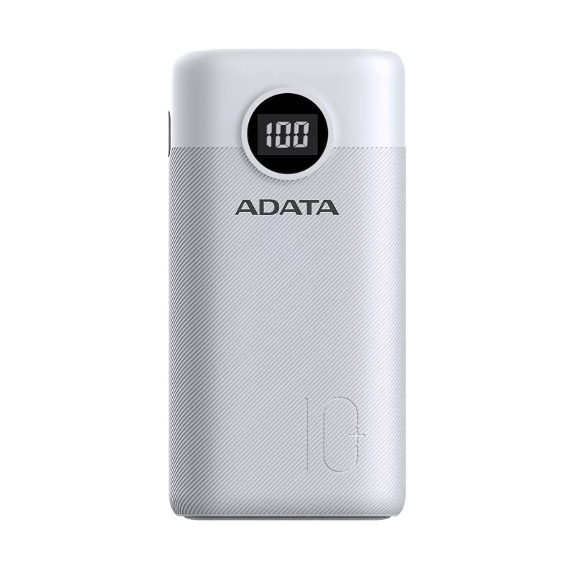 ADATA P10000QCD POWERBANK 10.000 mAh 18W QC 3.0/PD 3.0 FEHÉR
