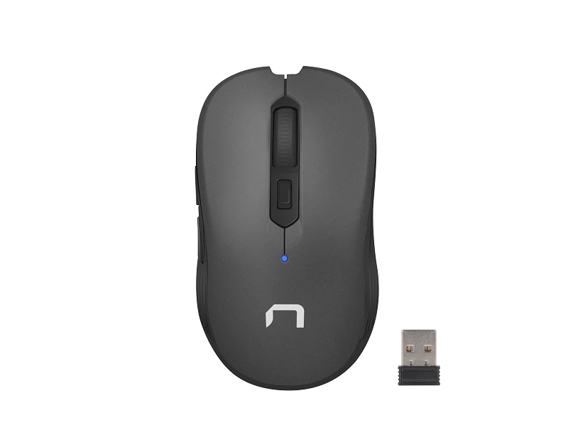 NATEC ROBIN NMY-0915 VEZETÉK NÉLKÜLI OPTIKAI EGÉR 2,4GHZ 1600DPI FEKETE