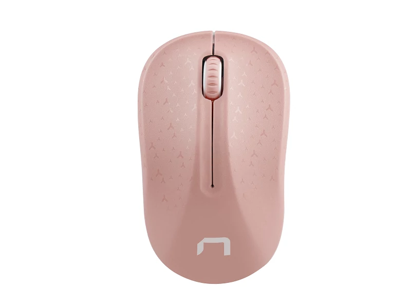 NATEC TOUCAN NMY-1652 VEZETÉK NÉLKÜLI OPTIKAI EGÉR 2,4GHZ 1600DPI RÓZSASZÍN/FEHÉR