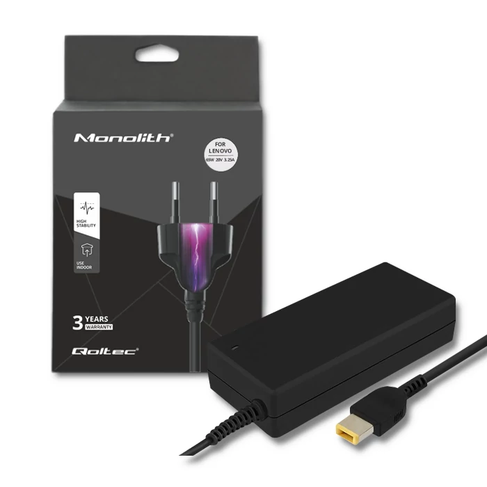 QOLTEC LENOVO 90W 20V 4.5A SLIM TIP+PIN NOTEBOOK/LAPTOP TÖLTŐ TÁPKÁBELLEL (50054)