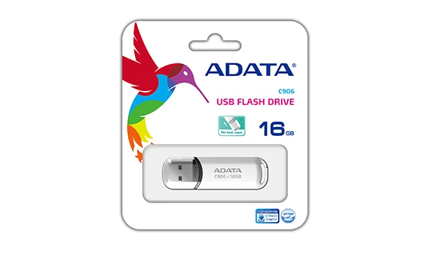 ADATA USB 2.0 PENDRIVE CLASSIC C906 16GB FEHÉR