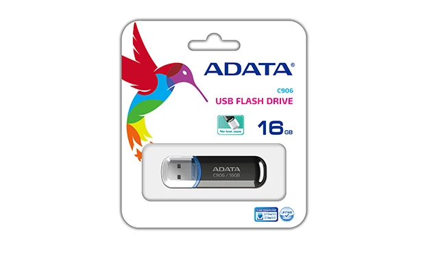 ADATA USB 2.0 PENDRIVE CLASSIC C906 16GB FEKETE