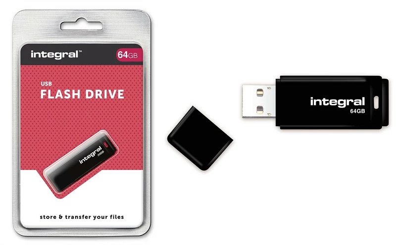 INTEGRAL USB 2.0 PENDRIVE 64GB FEKETE