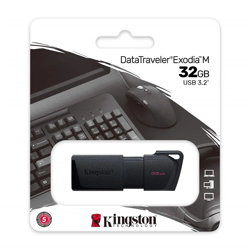 KINGSTON DATATRAVELER EXODIA M USB 3.2 GEN 1 PENDRIVE 32GB