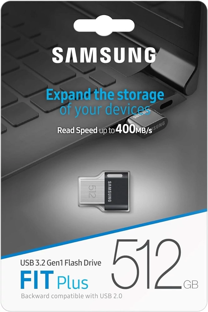 SAMSUNG FIT PLUS USB 3.2 GEN 1 PENDRIVE 512GB (400 MB/s)