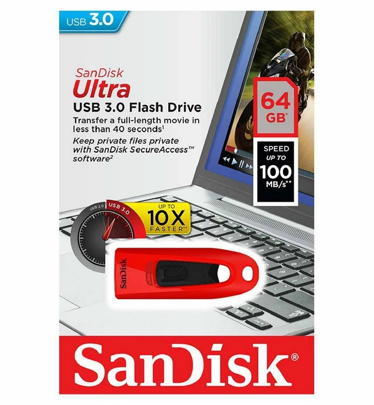 SANDISK USB 3.0 ULTRA PENDRIVE 64GB PIROS